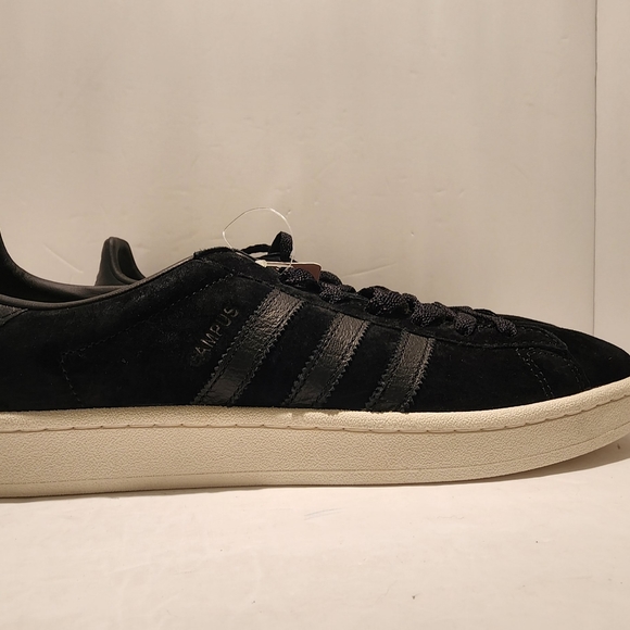 Adidas Campus 'Core black solar yellow' mens sz 12 sneaker NEW - Picture 2 of 12